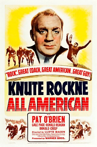<i>Knute Rockne, All American</i> 1940 film by William K. Howard, Lloyd Bacon
