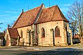 pohled na kostel svatého Václava v Rosicích