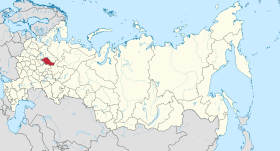 Localisation de Oblast de Kostroma