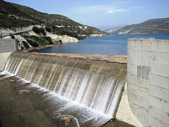 Image 26Kouris Dam overflow in April 2012 (from Cyprus)