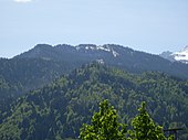 Kreuzeck und Kreuzjoch von Garmisch-Partenkirchen aus gesehen