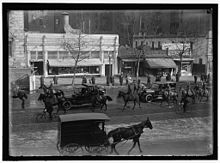 Exterior of a Childs on Pennsylvania Avenue, Washington, DC, in 1917 LOC - 10140v - Childs Restaurant on Penna Av DC - Harris + Ewing - 1917.jpg