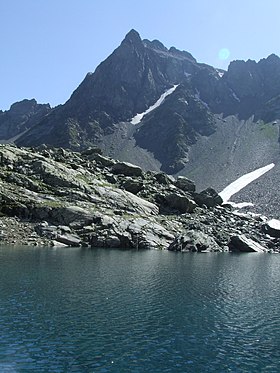 Grand Charnier visto desde el lago Belledonne