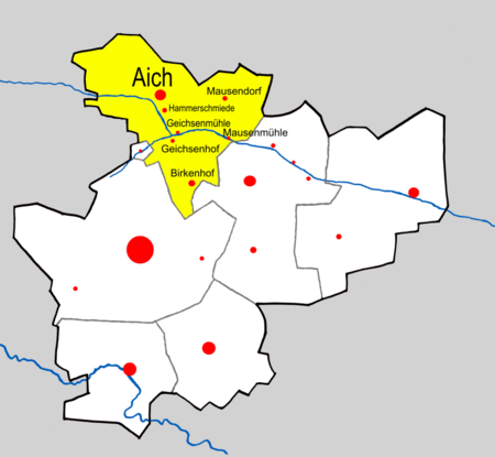 Lageplan Neuendettelsau (Aich)