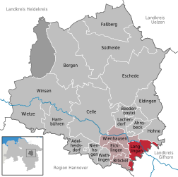 Langlingen - Carte