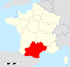 Languedoc-Roussillon-Midi-Pyrénées region locator map.svg