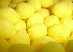 Sweet, sugary Brach's lemon drops. Made with r...