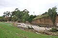 en:Lerderderg River in minor flood in November 2010. The debris line shows the high water mark