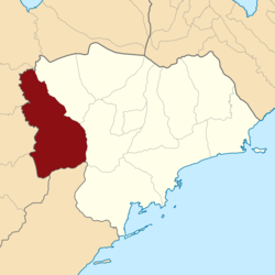 Peta lokasi Kecamatan Touluaan Selatan
