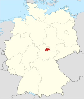 Poloha zemského okresu na mapě Německa