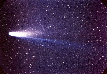 Comet P/Halley as taken March 8, 1986 by W. Li...