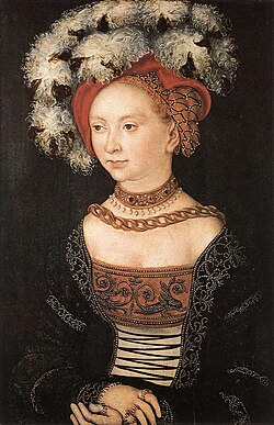 Lucas Cranach d.Ä. - Bildnis einer jungen Frau (Galleria degli Uffizi).jpg
