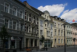 Typical development on Eickener Straße, the pedestrian zone