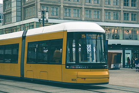 M4 Hackescher Markt Straßenbahn Tram at Alexanderplatz Berlin Germany 15288395514.jpg