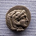 Macedonia - king Alexandros III - 328-320 BC - silver hemidrachm - head of Herakles - Zeus - München SMS