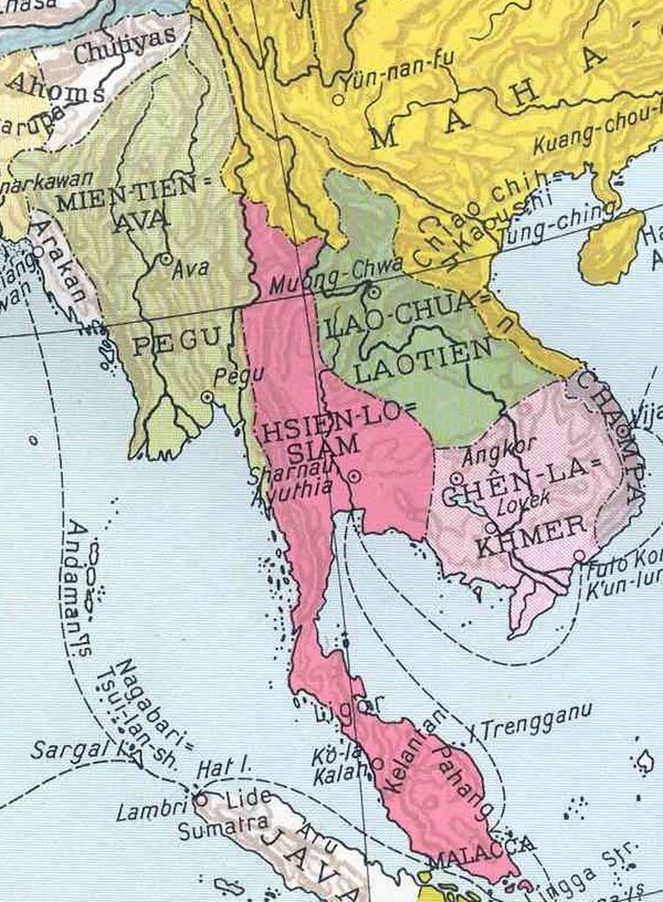 Ayutthaya and neighbors, c. 1415 CE.