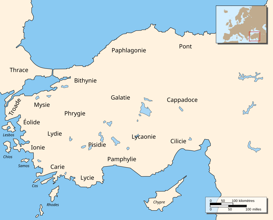 anatolian peninsula map