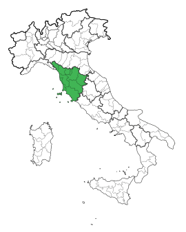 toskánsko mapa provincie Toskánsko – Wikipédia