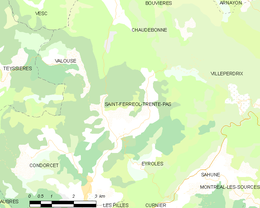 Saint-Ferréol-Trente-Pas - Localizazion