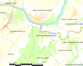Poziția localității Saint-Nazaire-en-Royans