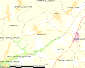 Poziția localității Sainneville