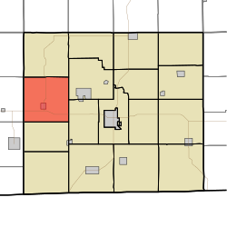 Джонс Тауншипті бөліп көрсететін карта, Аппануз округы, Айова.svg