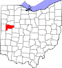Map of Ohio highlighting Auglaize County.svg