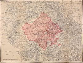 Map of Rajputana or Rajasthan 1920.jpg