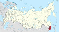 Vladivostok na mapě