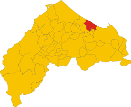 Falconara Marítima - Mapa