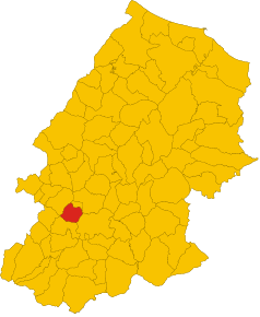 Localizarea Oratino în Provincia Campobasso