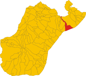 Localização de Roccella Ionica