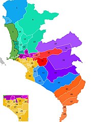 Map of Lima Metropolitan Area Mapa Lima Metropolitana Distritos.JPG