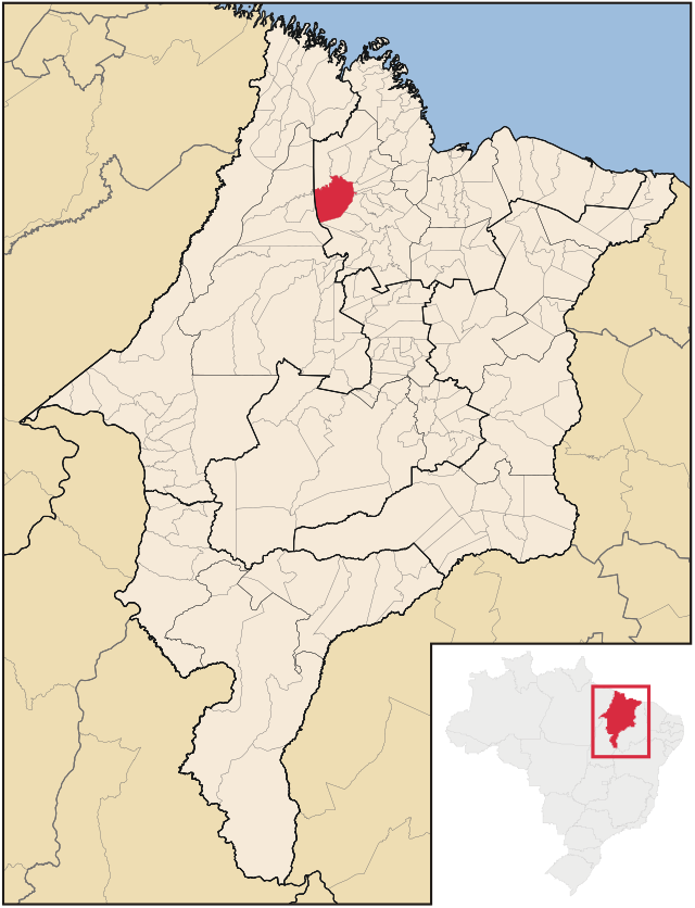 Localização de Pedro do Rosário no Maranhão