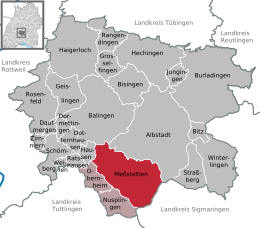 Meßstetten - Localizazion