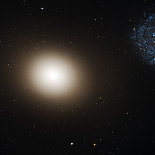 Messier 60 Elliptical galaxy in the constellation Virgo