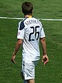 LA Galaxy midfielder Michael Stephens at an away game against the San Jose Earthquakes. The Earthquakes won 1-0