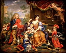 Pierre Mignard (1688 körül) a Grand Dauphin családja