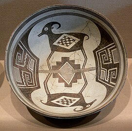 Mimbres Bowl with Bighorn Sheep and Geometrical Design, New Mexico, c. 1000-1150 A.D.