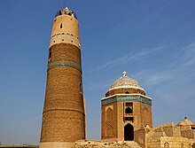 Mir Masum Shah's minaret and tomb Mir Masum's Minar and tomb Sukkur Sindh.jpg