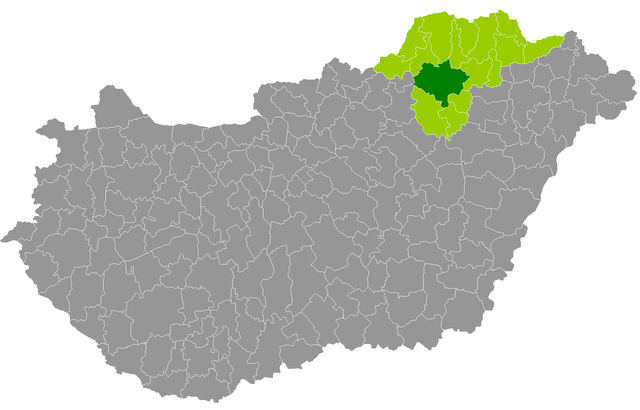 Distret de Miskolc - Localizazion