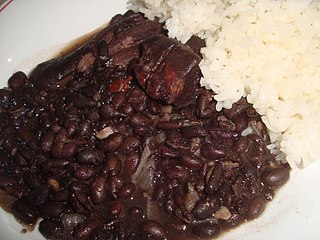 <i>Moros y Cristianos</i> (dish) Traditional dish of beans and rice in Cuban cuisine