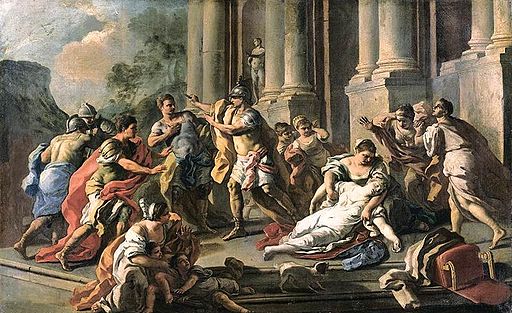 Mura, Francesco de - Horatius Slaying His Sister after the Defeat of the Curiatii - c. 1760