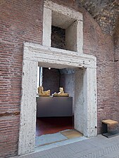 Museo dei Fori imperiali, sala della sezione dedicata al Foro di Cesare, al piano superiore della Grande aula