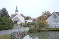 Rybník a Kostel Nanebevzetí Panny Marie