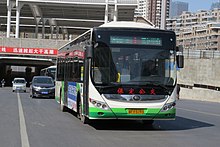 Bus line 1 near Baoding Railway Station