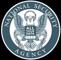 Parodia del logo della National Security Administration, creato dal designer dell'EFF Hugh D'Andrade.