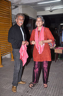 Ratna Pathak with husband Naseeruddin Shah, 2012