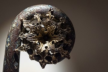 Crozier head with floral cluster, English, late 12th century[8]