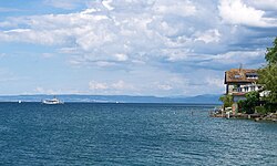 Le lac Léman à Nernier.